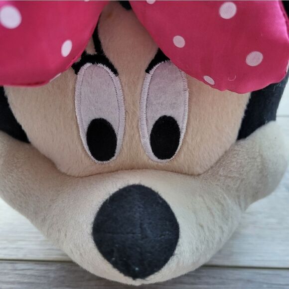 adorable Minnie Mouse head plush baskets with handles! This set includes 2 baske - Picture 7 of 16